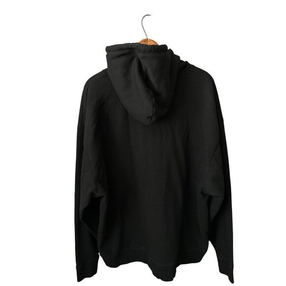 Champion Black Hoodie Logo  Classic Fleece Hoodie Cotton/Polyester Size 2X - Picture 2 of 3